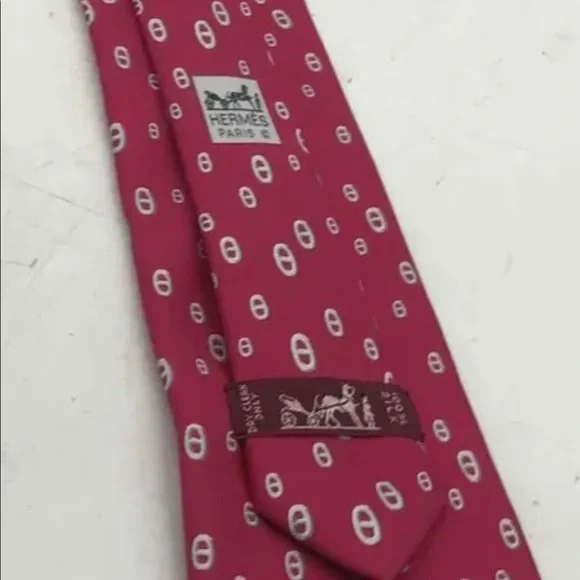 HERMES Men's Silk NECKTIE Tie 100% silk authentic.￼ - Picture 2 of 6